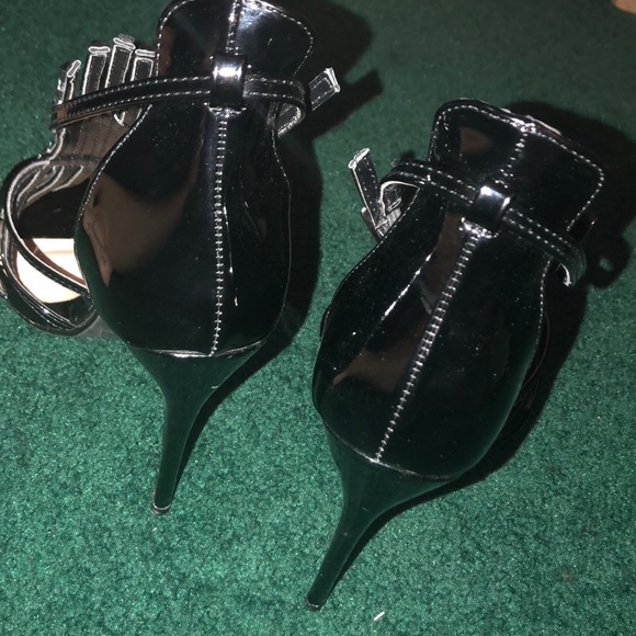 Black sparkly starburst gemstone heels Windsor - Picture 6 of 8